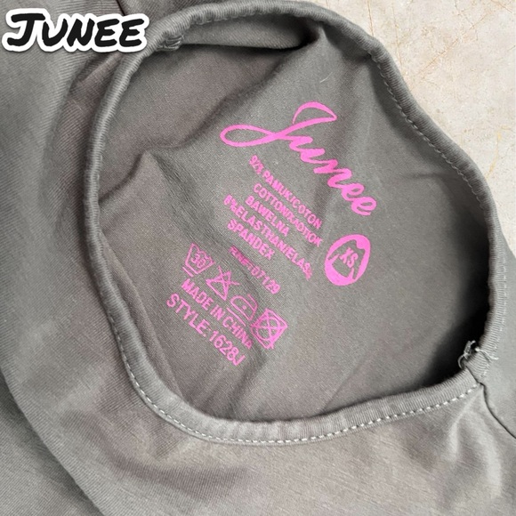 💝Junee Light Brown Long Sleeve Tee Shirt - Picture 3 of 5